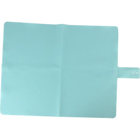 Tapis de cuisson en silicone, tapis à pâtisserie antiadhésif pour étaler la pâte, tapis de cuisson antidérapant de grande taille, de qualité alimentaire, pour ustensiles de cuisine, bleu lac (1/5)