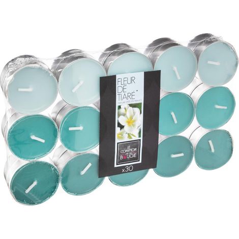 Lot de 30 Bougies parfumées Fleur de Tiaré - Atmosphera (1/4)