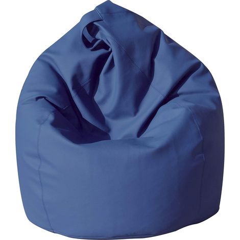 13Casa Dea Poltrona a Sacco, finta pelle, Blu, 70 x 110 cm