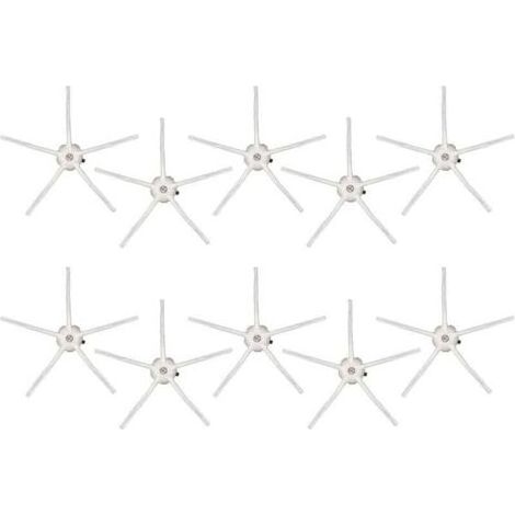 (10 pièces blanc) Pièces de rechange pour brosses latérales Roborock S7 Series S7 S7+ S7 MAXV Ultra Q7 Max Q7 Max+ S8 Pro Ultra S8 S8+ Q5+ Q5 E2 E3 E4 S4 S5 S6 Kit d'accessoires pour brosses l (1/4)