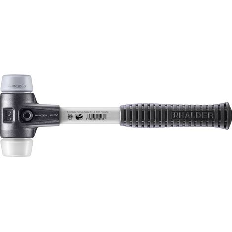HALDER SIMPLEX TPE-Hammer mittel / Superplastik mit verstärktem Tempergussgehäuse und Glasfaserstiel - D=40 mm - 3737.040 (1/5)
