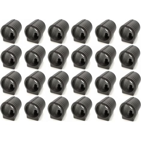 24 patins de fixation pour meubles, en plastique, pour tubes de chaise, compatibles avec les pieds de chaise en forme de U et les tubes ronds.