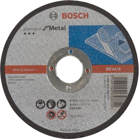 Disco corte recto Standard Metal A 30 S BF 115 2223 25 BOSCH 2608603164