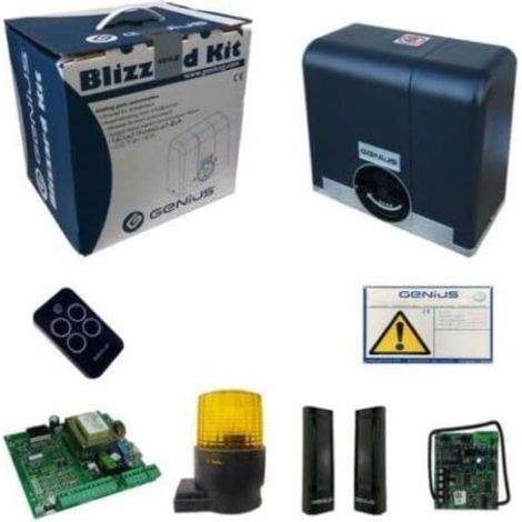 Kit Automazione Cancello Scorrevole Motore BLIZZARD 500kg FAAC GENIUS 104014 (1/7)