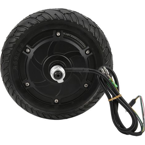 Moteur de moyeu de roue sans brosse de moteur de scooter électrique de 8 pouces 48V 350W avec le pneu solide 200x50 (1/4)