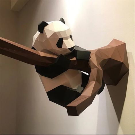 Décoration Murale 3D En Papier - Kit À Monter Soi-Même Pour Intérieur - Idéal Décoration Murale Noël Halloween Bureau - 1 Pièce (1/5)