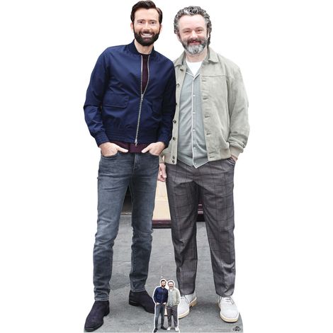 Figurine en carton - David Tennant Et Michael Sheen - Haut 179 cm (1/5)
