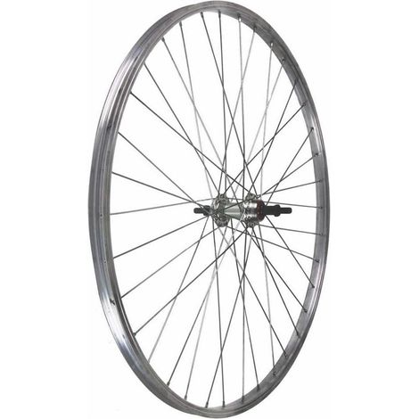 Roue arrière VTT Bonin 26" x 1,75 7v 3/8 Argent 12 x 142 mm Argent 12 x 142 mm