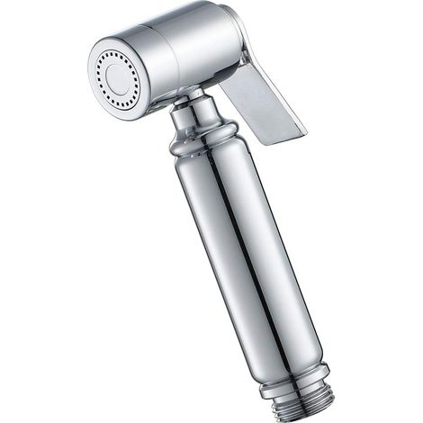 Tête de pulvérisateur de bidet en laiton chromé pour salle de bain – Robinet de douchette WC portable, nettoyage toilettes et bain pour animaux (1/5)