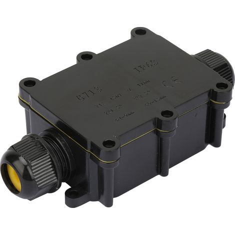 Boîtier de jonction étanche IP68, bornier de connexion de câble électrique (à deux voies)