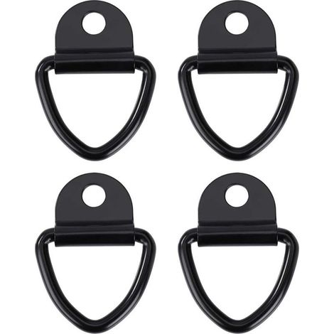 Crochets d'arrimage Anneau Robustes V-Ring en Acier Inoxydable Bague d'ancre pour Remorques Camions et Entrepôts 4pcs (1/5)