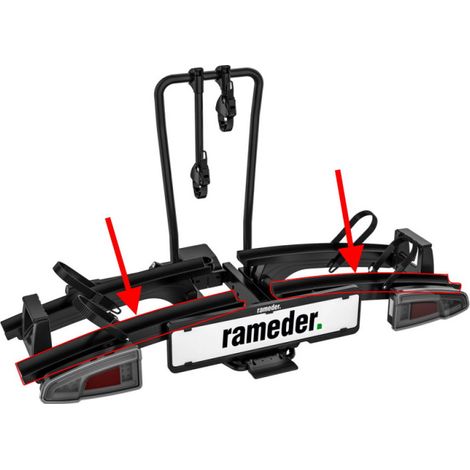 Rails pour porte-vélos Rameder TowBike PRO 2 – Accessoires pour montage sur attelage – Conception robuste pour vélos électriques et classiques – EAL