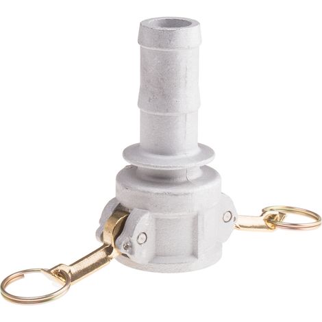 Coupleur cannelé Partie C RS PRO Mâle Droit 1pouce, en Aluminium ( Prix pour 1 ) (1/2)
