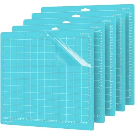 Set mit 5 leichten, rutschfesten Schneidematten für One/Air/Explore Air2 & Air 3/Maker & Maker 3, gesteppte Schneidematte, 30,5 x 30,5 cm, blau (1/5)