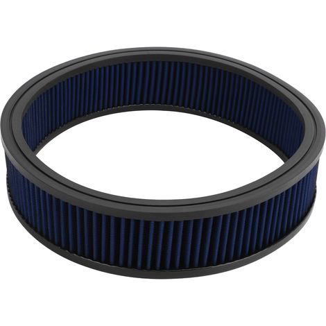 Filtro aria rotondo ad alto flusso, riutilizzabile, lavabile e di ricambio per Ford, colore blu.