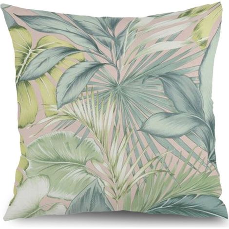 Housse de coussin floral papillon été, décoration canapé,45×45cm (1/5)