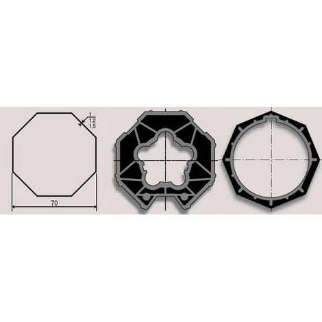 Jeu d'adaptation moteur pour LT 60 tube Selve, Martin 70 somfy (1/2)