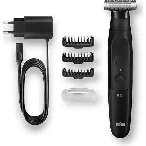Braun XT3100 Bartschneider, Haarschneider, Körperhaartrimmer abwaschbar Schwarz (1/3)