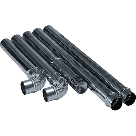 Draper 07399 Flue Kit for Far Infrared Diesel Heaters – 8-Piece Exhaust System for Efficient Heating