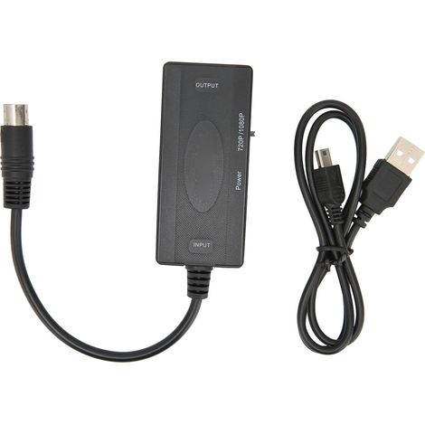 Convertisseur Console de Jeu SS vers HDMI sans Perte pour HDTV - Adaptateur Multimédia Haute Définition (1/5)