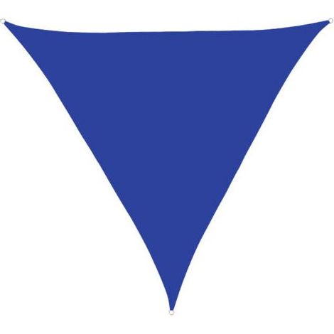 Kaelt - S-giant Voile d'ombrage Triangulaire 5x5x5m Toile Ombrage Auvent Imperméable PES,Protection 95% UV pour Jardin,Extérieur Terrasse,Bleu au trésor (1/5)