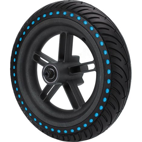 Pneu arrière de rechange en caoutchouc alvéolé pour trottinette électrique Xiaomi M365 1s Lite bleu (1/5)