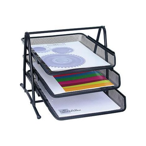 Briefablage ® OFFICE DIN C4 Metall Farbe: schwarz (1/3)