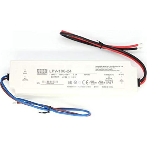 Irovami Alimentation pour circuit imprimé LED, boîtier plastique, 24 V 4,2 A LPV-100-24 (1/4)