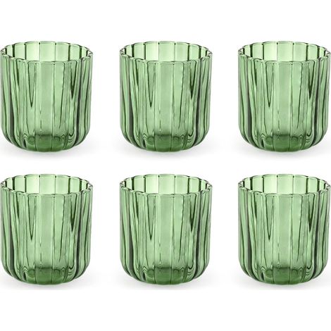 Lot de 6 verres margaret vert cl34 (1/2)