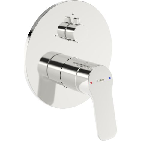 HANSA Set di finitura monocomando per due utenze HANSABASIC - 8055 Rosetta tonda cromo, 80559023