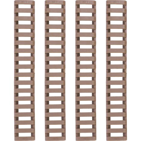 4 pièces Couvre-Rail Caoutchouc Picatinny Keymod Protecteur Garde-Mains (Couleur Sable) (1/5)