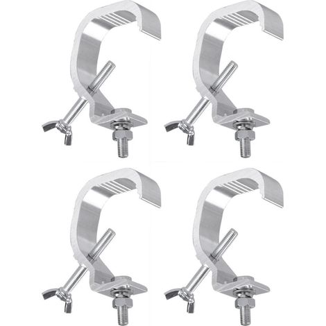Pince pour projecteurs de scène, robuste, antidérapante, en aluminium moulé, 4 pièces, pour projecteurs et asservis (1/5)
