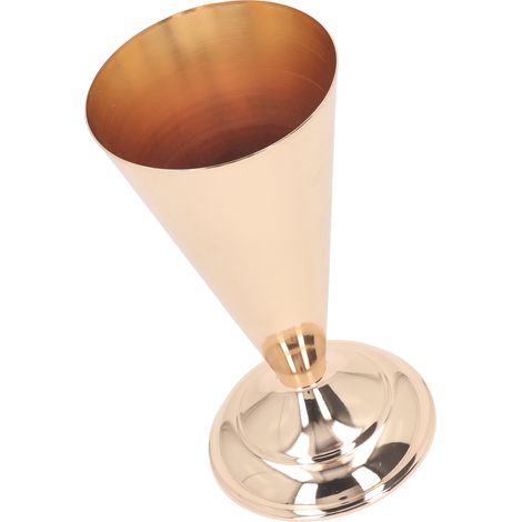Vase en fer doré de style européen, vase décoratif vintage exquis pour fleurs, idéal pour mariage, hôtel, fête ou maison. 12 x 26 cm / 4,7 x 10,2 pouces. (1/5)