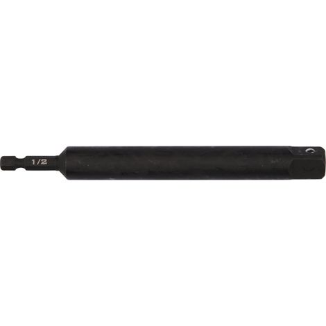 Makita Schlagnuss Verlängerung 1/2" 150mm 1/4" Sechskant auf 1/2" Vierkant 150 mm B-57744 (1/5)