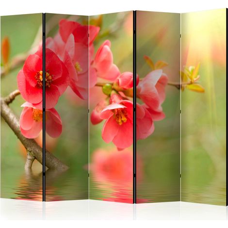 Paravento - Azalea reflected in the water II [Room Dividers] - 225x172 (1/4)