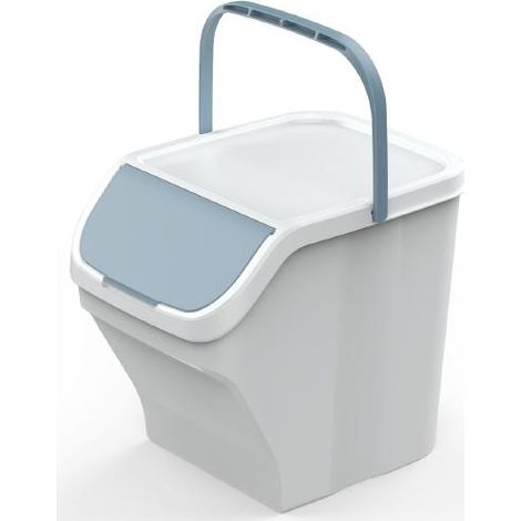 PATTUMIERA PER DIFFERENZIATA TORRE 25LT BIANCO/AZZURRO