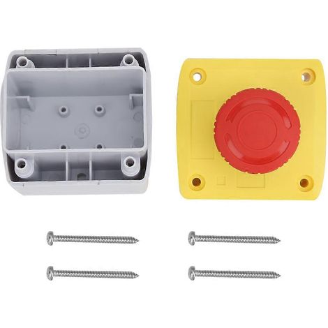 Bouton d'arrêt d'urgence, circuit 380 V 5 A, protection IP65 (1/5)