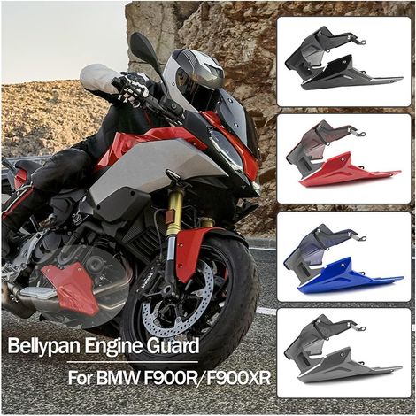 Moto Carénage Bellypan Moteur Garde Châssis Pare-Chocs Protection Couverture Panneau Inférieur Spoiler Capot Carénage Corps Cadre Kit pour F900R F900XR F 900 R XR 2020-2023 (Noir Mat) (1/5)