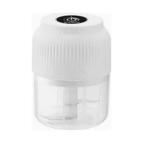 BelleRise - Mini hachoir Robot culinaire électrique Mixeur Blender en verre Moulin à ail et à épices blanc (1/3)