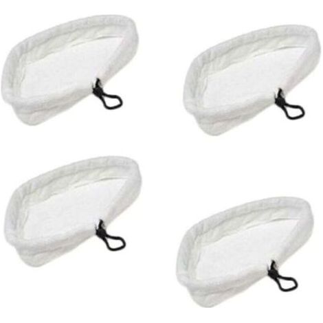 Juego de 4 piezas de mopa de vapor triangular de microfibra para mopas H2O, X5, S302 y S001. (1/5)