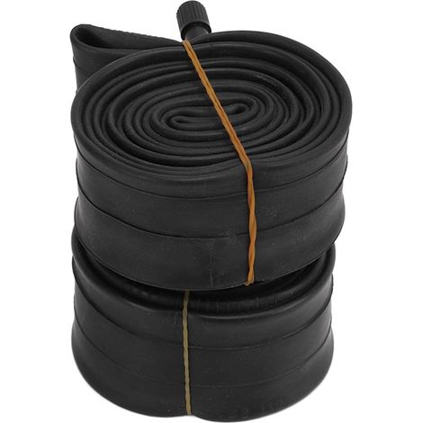 Lot de 2 chambres à air en caoutchouc butyle pour vélo, excellente étanchéité, pour jantes de vélo, 26 x 1,75/2,125 pouces (1/5)