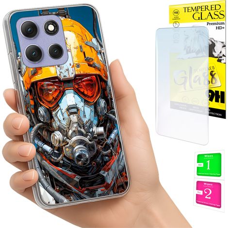 Funda para Motorola Moto G86 Power, carcasa trasera con foto y cristal 9H. (1/5)