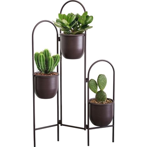 Support métallique pour Plantes d'intérieur Haut Support pour Pot de Fleurs de 88 cm de Haut Support pour Plantes présentoir pour Plantes étagère pour Plantes pour Patio Balcon Salon (1/5)