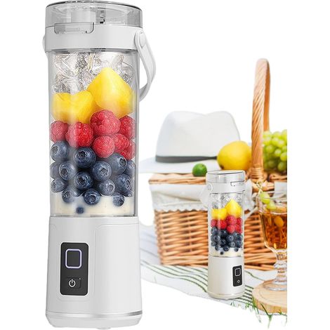 Blender personnel 600 ml, appareil boissons sans fil rechargeable, bec verseur couvercle étanche