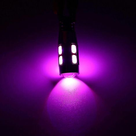 Lot de 2 ou 4 ampoules LED T10 10-SMD pour feux de position CANBUS, éclairage blanc 12V Boris (1/3)