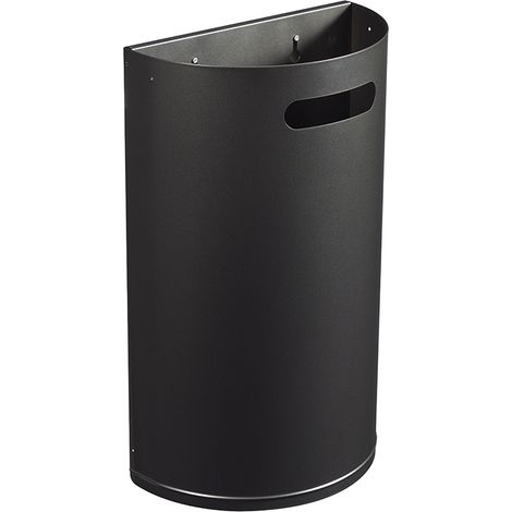 Corbeille décrochable murale Arkea - 40l - gris manganèse (1/3)