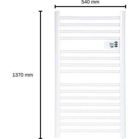 Elektrischer Handtuchheizkörper Secco 750 W weiß Badheizkörper Badheizung (1/2)