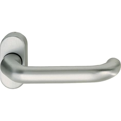 [NEUWERTIG] B-Ware Fsb Profiltürdrücker Griff Türbeschlag Aluminium 06 1146 Oval Naturfarbig 0105