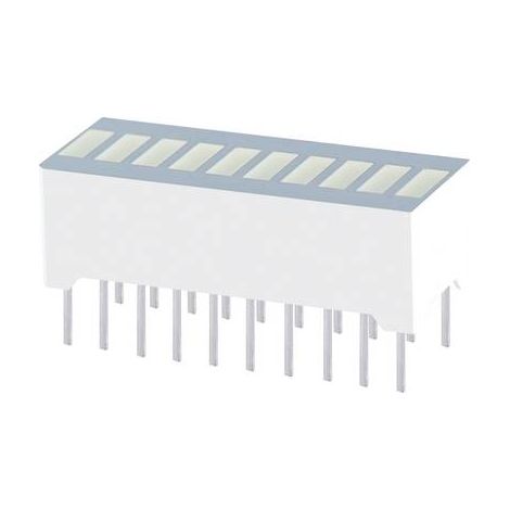 Kingbright RBG 1000 Bargraphe à LED x10 rouge (L x l x H) 25.4 x 10.16 x 12 mm Q61624 (1/2)