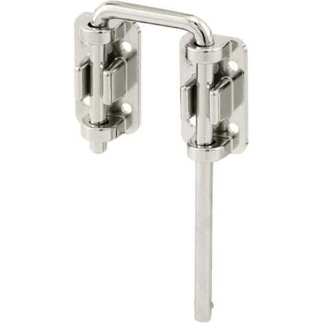 Serrure à boucle pour porte coulissante de patio – Augmentez la sécurité de votre maison, installez une sécurité supplémentaire pour les enfants, barre en acier trempé de 6 cm avec base moulée sous pr